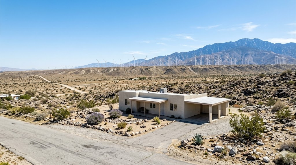 Affordable homes in Desert Hot Springs with open desert and mountain panorama